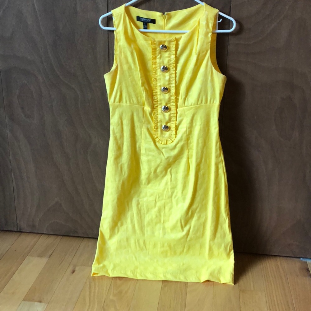 Signature yellow dress